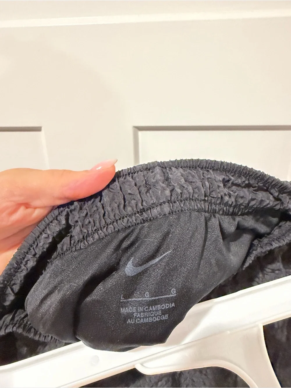 Nike Black Athletic Shorts with Pink Side Panels